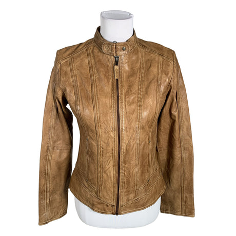 Unisex David Moore - Leather jacket, size 36 - Brown ()