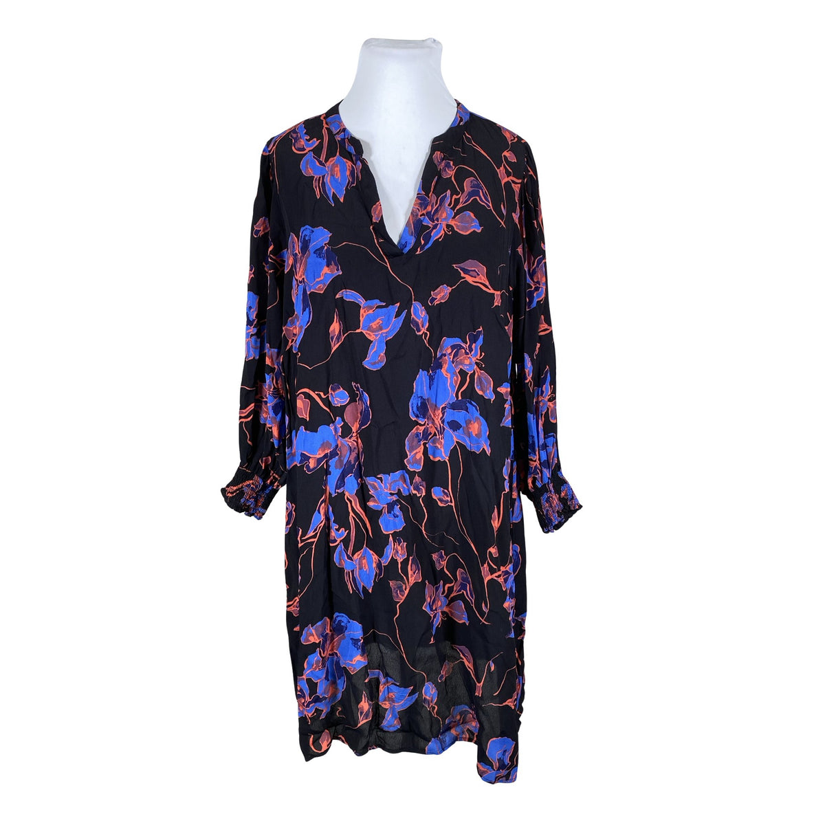 Unisex Zizzi - Schiffon dress, size 46 - Black (1)
