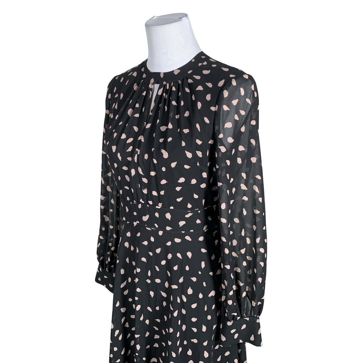 Unisex Hobbs - Schiffon dress, size 36 - Black (3)