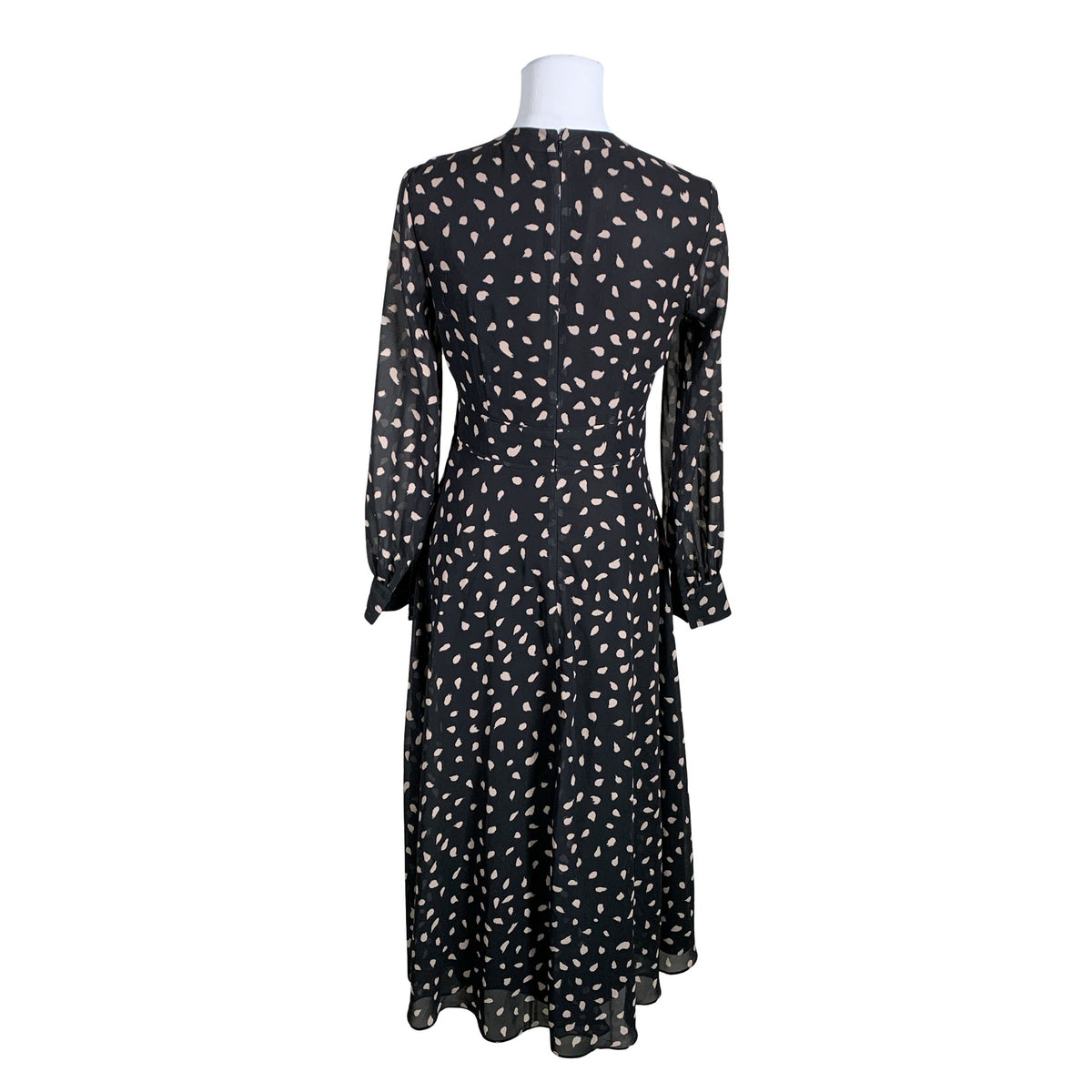 Unisex Hobbs - Schiffon dress, size 36 - Black (2)