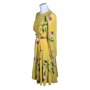 Unisex Hobbs - Schiffon dress, size 36 - Yellow (3)