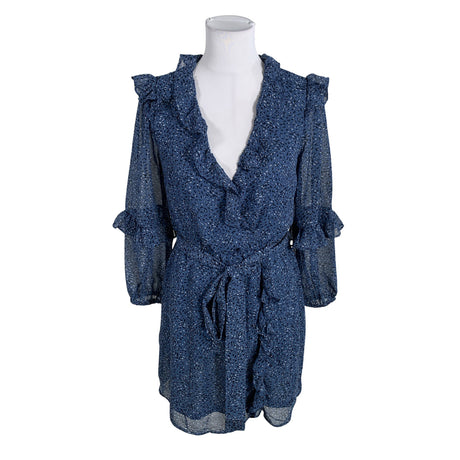 Unisex Lindex - Schiffon dress, size 34 - Blue ()