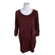 Unisex Free Quent - Tricot dress, size 40 - Wine red ()