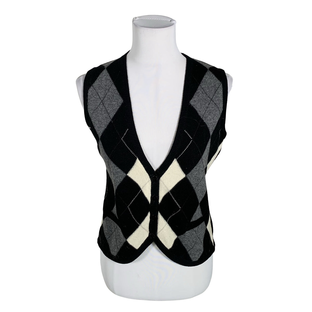 Unisex Gant - Knit vest, size 38 - Black (1)