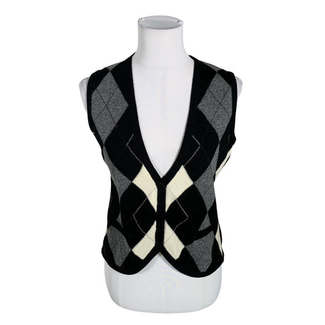Unisex Gant - Knit vest, size 38 - Black ()