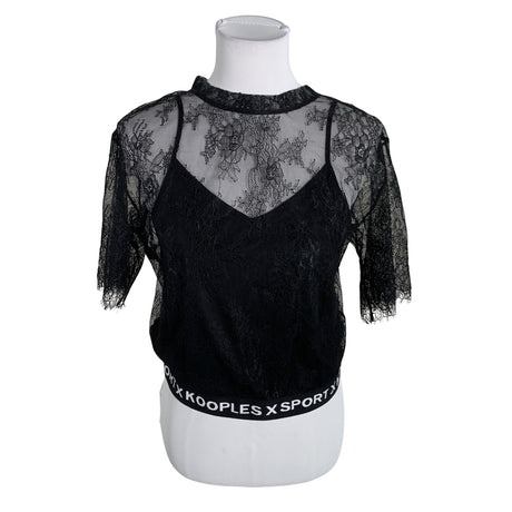 Unisex The Kooples - Short-sleeved blouse, size 40 - Black ()