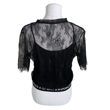 Unisex The Kooples - Short-sleeved blouse, size 40 - Black (2)
