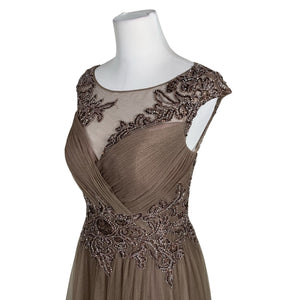 Unisex Pronovias - Party dress, size 36 - Brown (4)