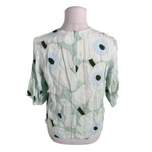 Unisex Marimekko - Short-sleeved blouse, size 38 - Green (2)