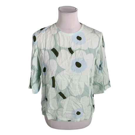 Unisex Marimekko - Short-sleeved blouse, size 38 - Green ()