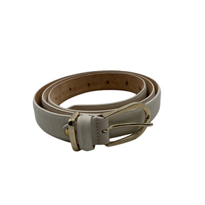 Unisex A+more - Leather belt, size Ei kokoa - White (1)