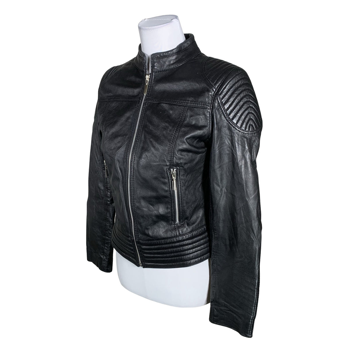 Unisex Andiata - Leather jacket, size 36 - Black (3)