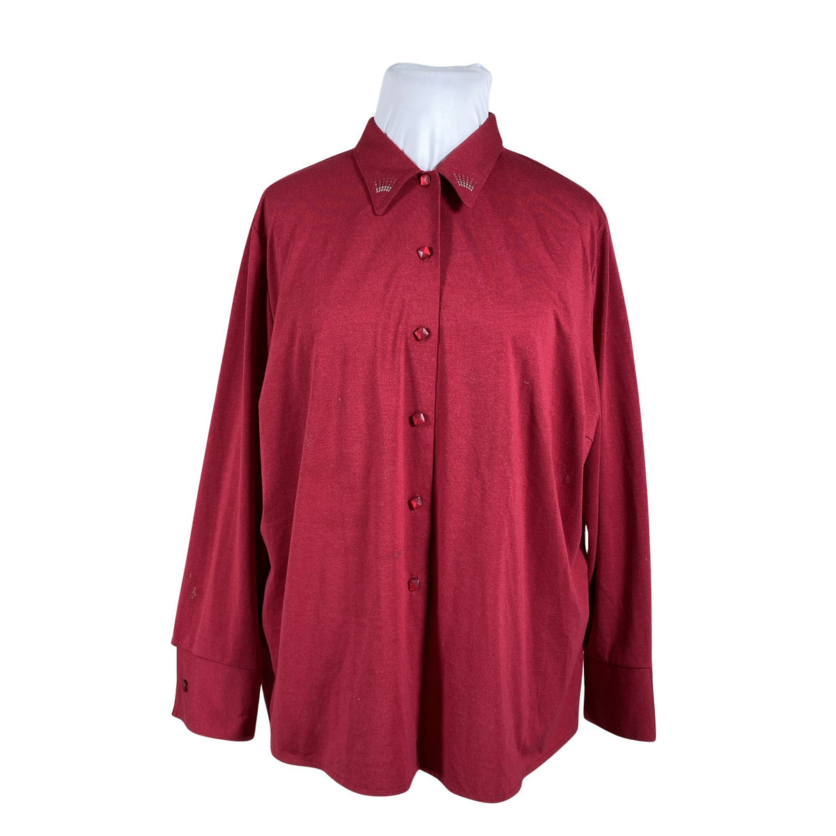 Unisex Finn Karelia - Collared shirt, size 52 - Red (1)