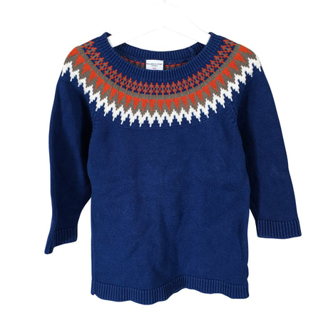 Unisex Polarn O. Pyret - Knit tunic, size 98 - 104 - Blue ()