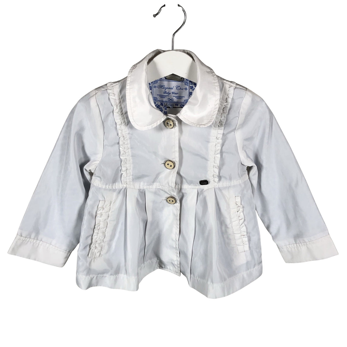 Unisex Chic - Trench coat, size 62 - 68 - White (1)