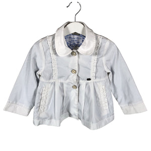 Unisex Chic - Trench coat, size 62 - 68 - White (1)