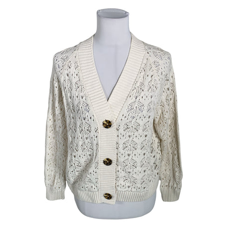 Unisex Saint Tropez - Cardigan, size 36 - White ()