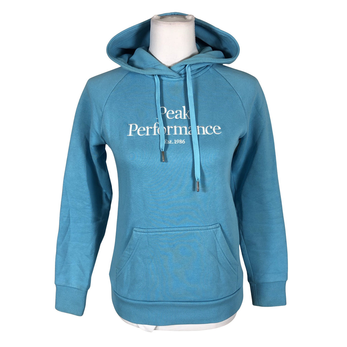 Unisex Peak Performance - Hoodie, size 34 - Turquoise (1)