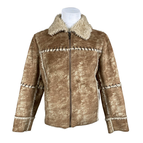 Unisex Jack & Jones - Faux fur coat, size L - Brown ()