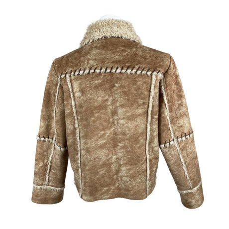 Unisex Jack & Jones - Faux fur coat, size L - Brown (2)