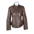 Unisex Green House - Leather jacket, size 40 - Brown ()