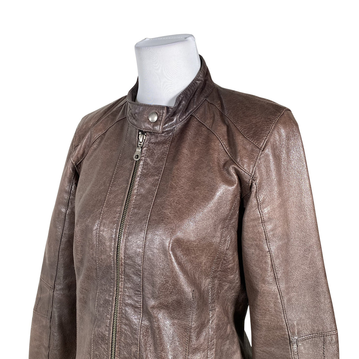 Unisex Green House - Leather jacket, size 40 - Brown (2)