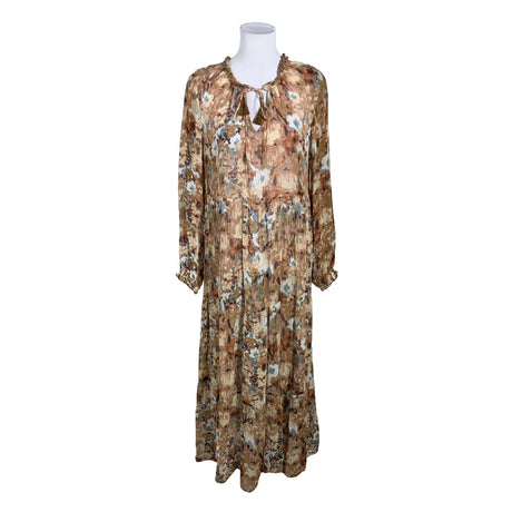Unisex Cream - Schiffon dress, size 38 - Brown ()