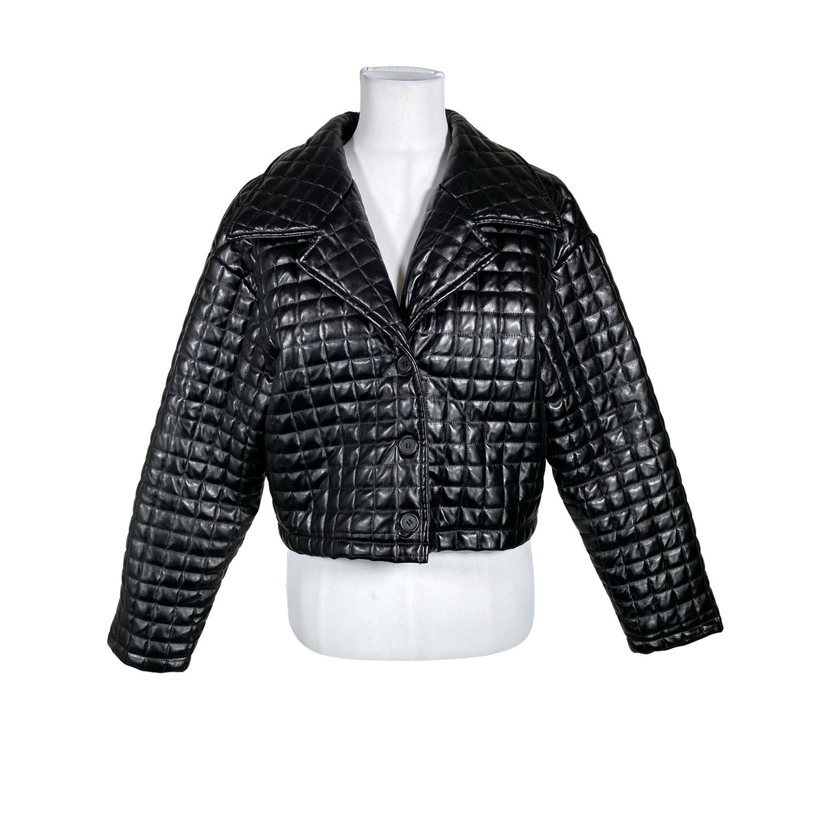 Unisex Na-KD - Quilted jacket, size 38 - Black (1)