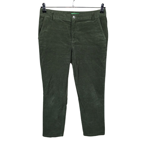 Unisex Benetton - Velvet pants, size 40 - Green ()