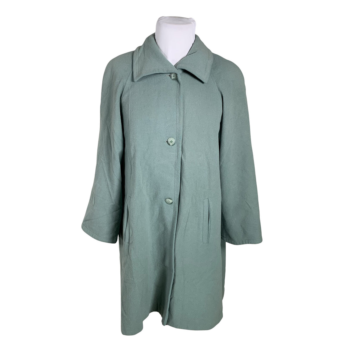 Unisex Fougstedts Tebewe - Wool coat, size 44 - Green (1)