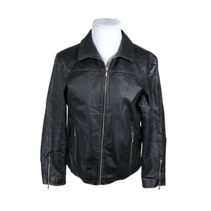 Unisex Big-L - Leather jacket, size 42 - Black (1)