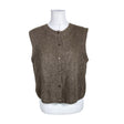 Unisex Mos Mosh - Knit vest, size 38 - Brown ()