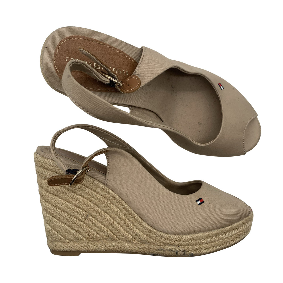 Unisex Tommy Hilfiger - Wedge sandals, size 38 - Beige (1)
