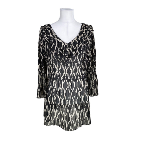 Unisex Handmade - Schiffon tunic, size 40 - Black ()