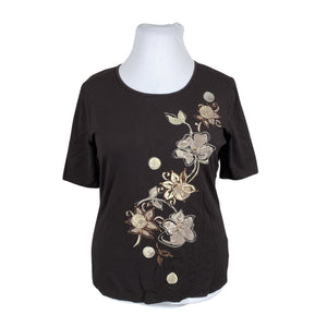 Unisex Gerry Weber - T-shirt, size 42 - Black (1)