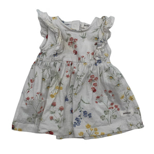 Unisex Newbie - Tricot dress, size 50 - 56 - White (1)