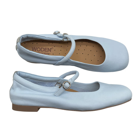 Unisex Woden - Ballerinas, size 40 - Light blue ()
