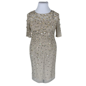 Unisex Adrianna Papell - Party dress, size 42 - Beige (1)
