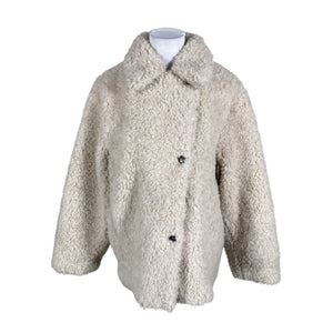 Unisex &Other Stories - Faux fur coat, size 38 - Beige (1)