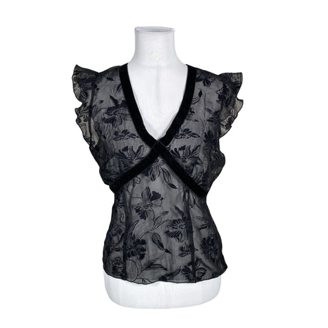 Unisex Claire.dk - Short-sleeved blouse, size 40 - Black ()