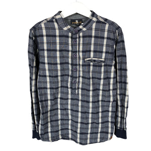 Unisex POMPdeLUX - Collared shirt, size 128 - 134 - Blue (1)