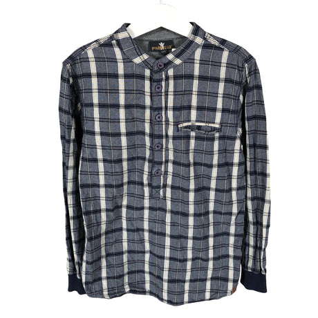 Unisex POMPdeLUX - Collared shirt, size 128 - 134 - Blue ()