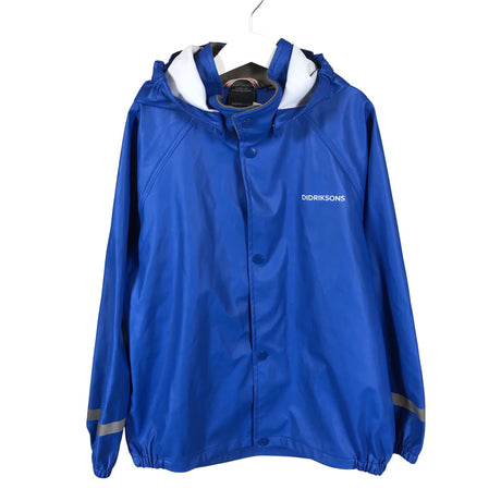 Unisex Didriksons - Rain jacket, size 134 - 140 - Blue ()