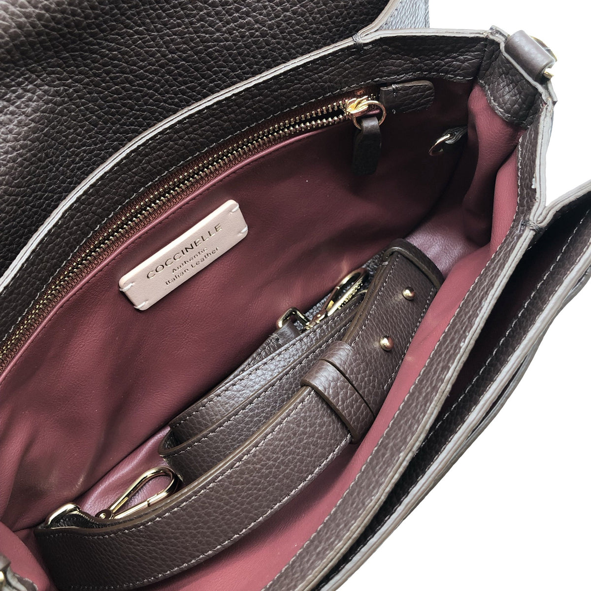 Unisex Coccinelle - Shoulder bag, size Midi - Brown (3)