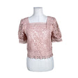 Unisex Handmade - Short-sleeved blouse, size 36 - Light pink ()