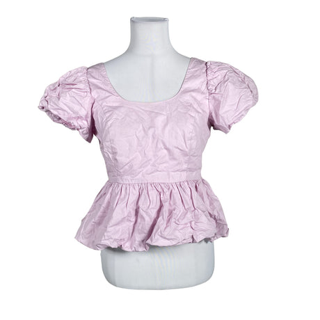 Unisex Y.A.S - Short-sleeved blouse, size 36 - Light pink ()