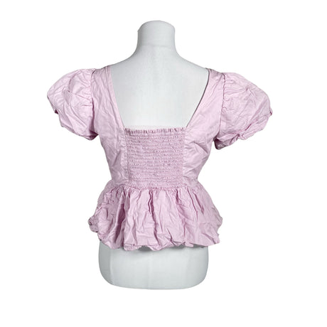 Unisex Y.A.S - Short-sleeved blouse, size 36 - Light pink (2)