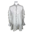 Unisex Bruuns Bazaar - Schiffon tunic, size 38 - Gray ()