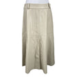 Unisex Bruuns Bazaar - Leather skirt, size 40 - Beige ()