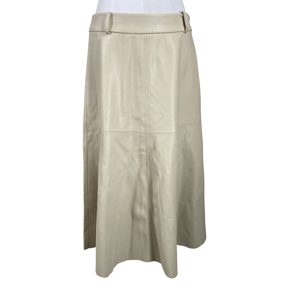 Unisex Bruuns Bazaar - Leather skirt, size 40 - Beige (1)